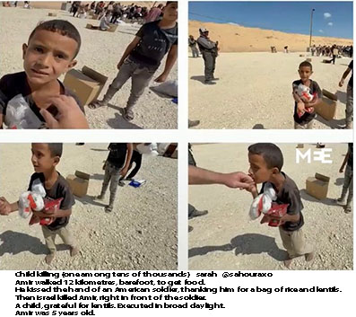 Amir killed - 5 year old Gaza grateful for lentils
